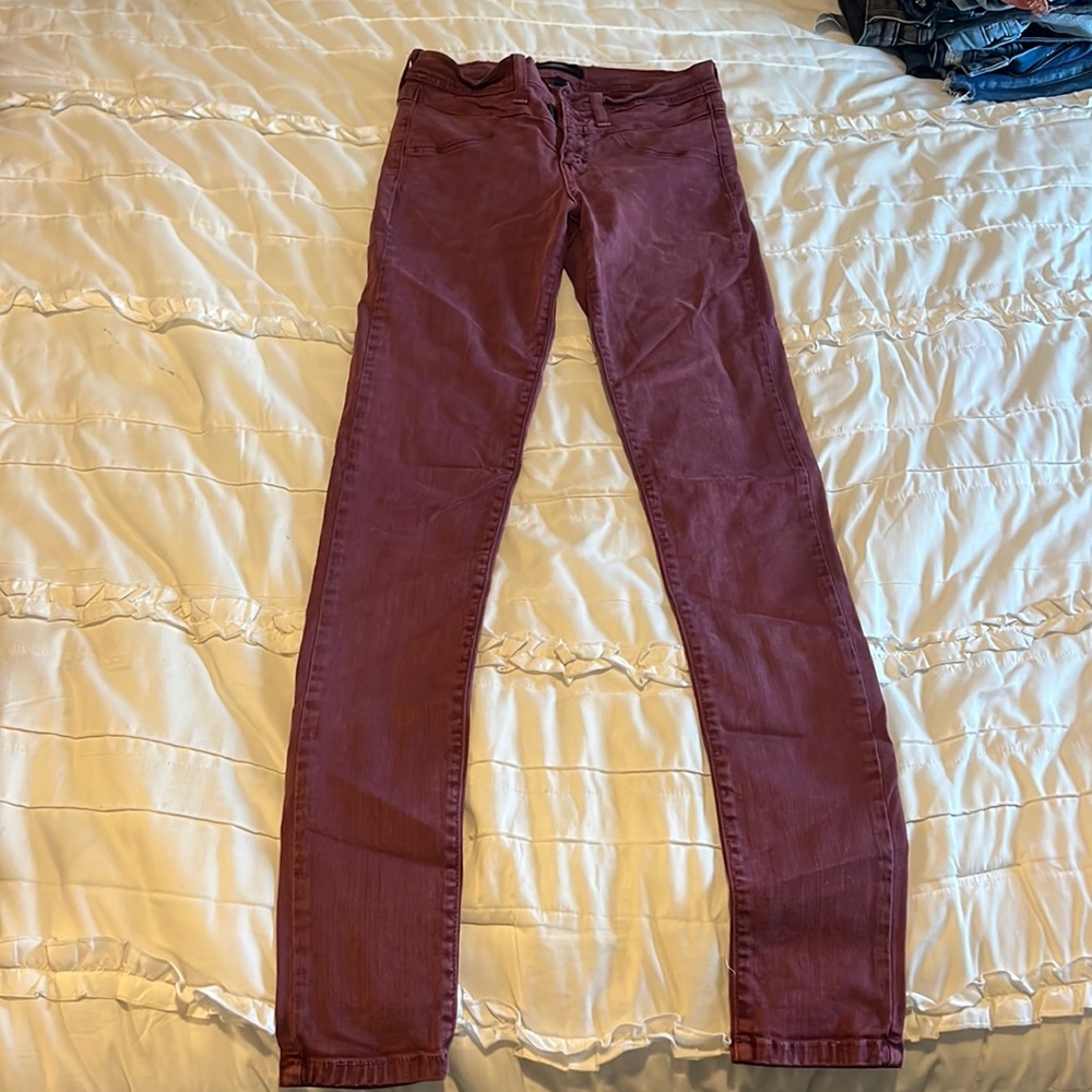 Flying Monkey Womens burgundy Jeggings